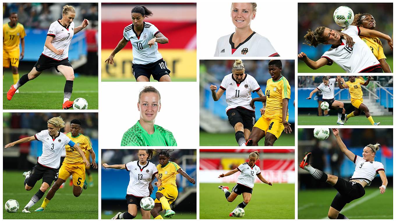 Elf Spielerinnen für die Partie gegen Australien: die deutsche Startelf © Getty Images/DFB