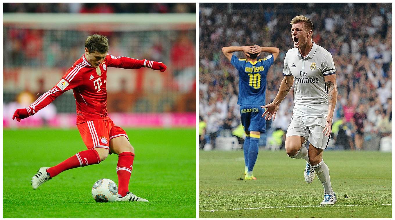 Titelsammler mit Topklubs: Kroos holt Pokale mit Real Madrid und Bayern München (l.) © GettyImages/DFB