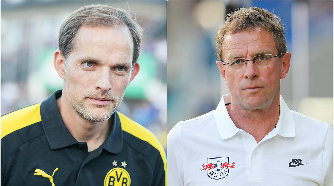 Kennen sich aus der alten Tagen beim SSV Ulm: Thomas Tuchel (l.) und Ralf Rangnick © Getty/DFB