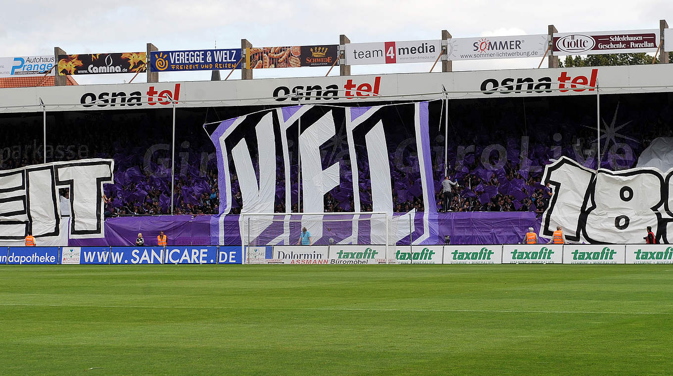 Tolle Kulisse wieder garantiert: Der VfL Osnabrück erwartet den SV Wehen Wiesbaden © 2012 Getty Images