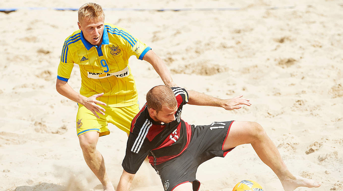 Knappe Niederlage: Das DFB-Team unterliegt auf dem Sand von Jesolo der Ukraine © beachsoccer.com