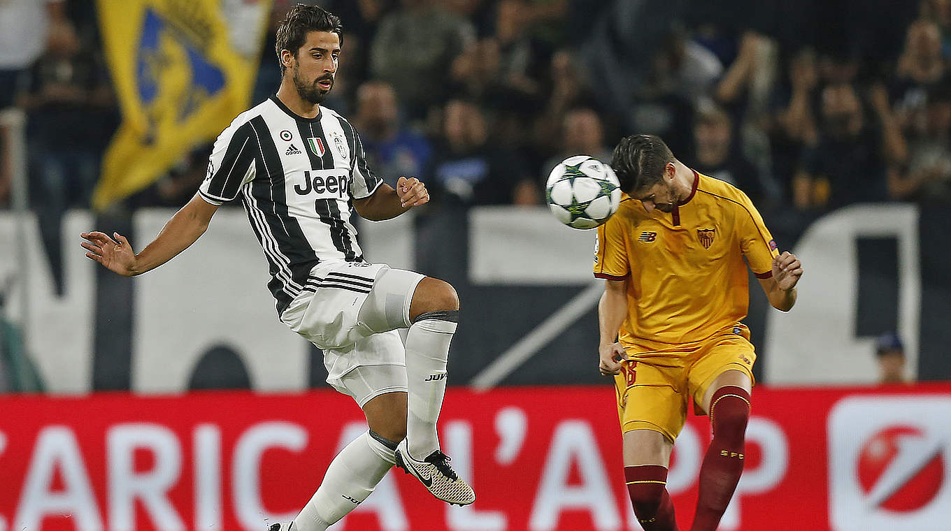 Keine Tore im Duell gegen den FC Sevilla: Juventus Turin und Sami Khedira (l.) © MARCO BERTORELLO/AFP/Getty Images