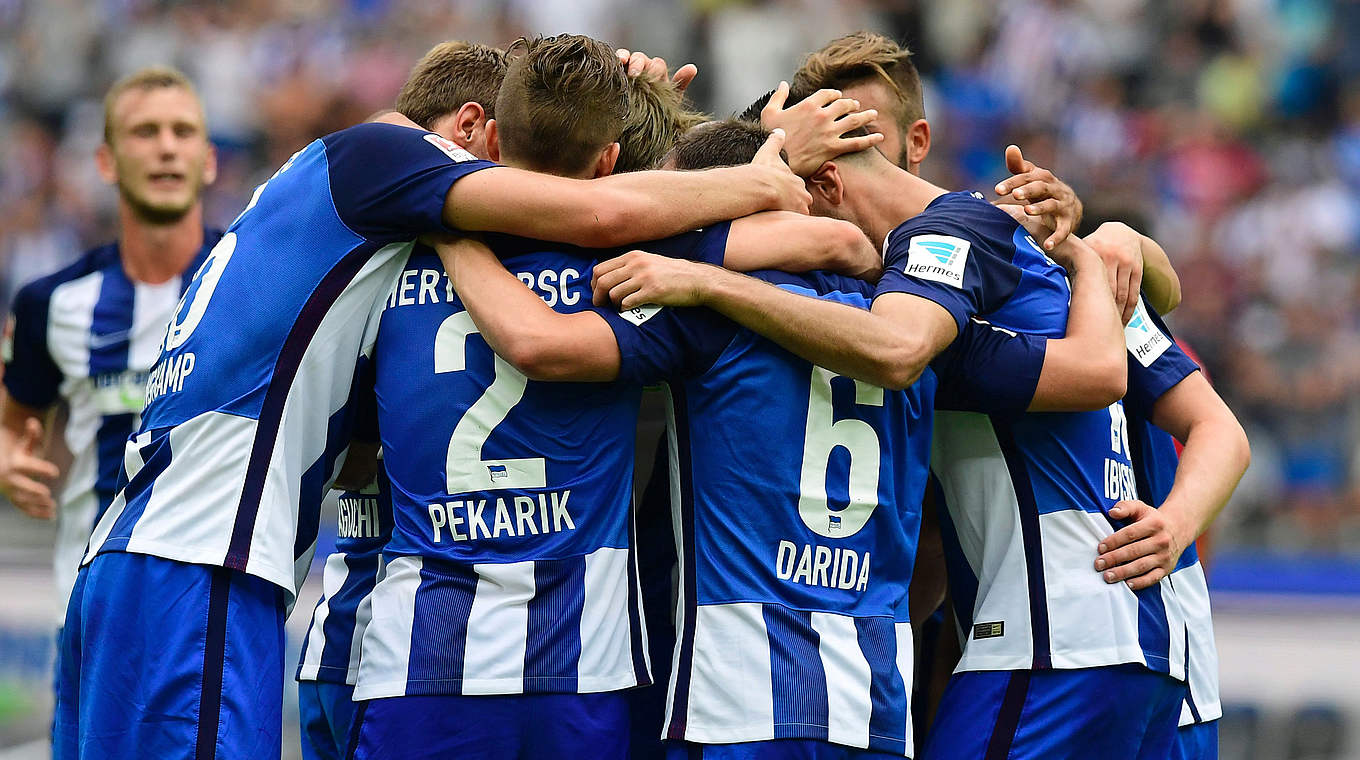 Steht vor einem neuen Vereinsrekord: Hertha BSC hofft auf den dritten Sieg zum Start © AFP/Getty