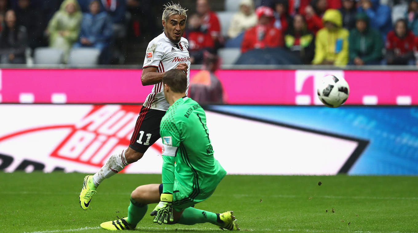 The Germany 'keeper produced several fine saves to keep Ingolstadt out © 2016 Getty Images