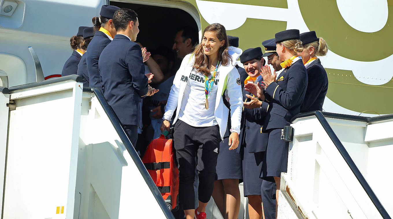 Gewinnt mit dem DFB-Team Gold in Rio: Torhüterin Lisa Weiß © 2016 Getty Images