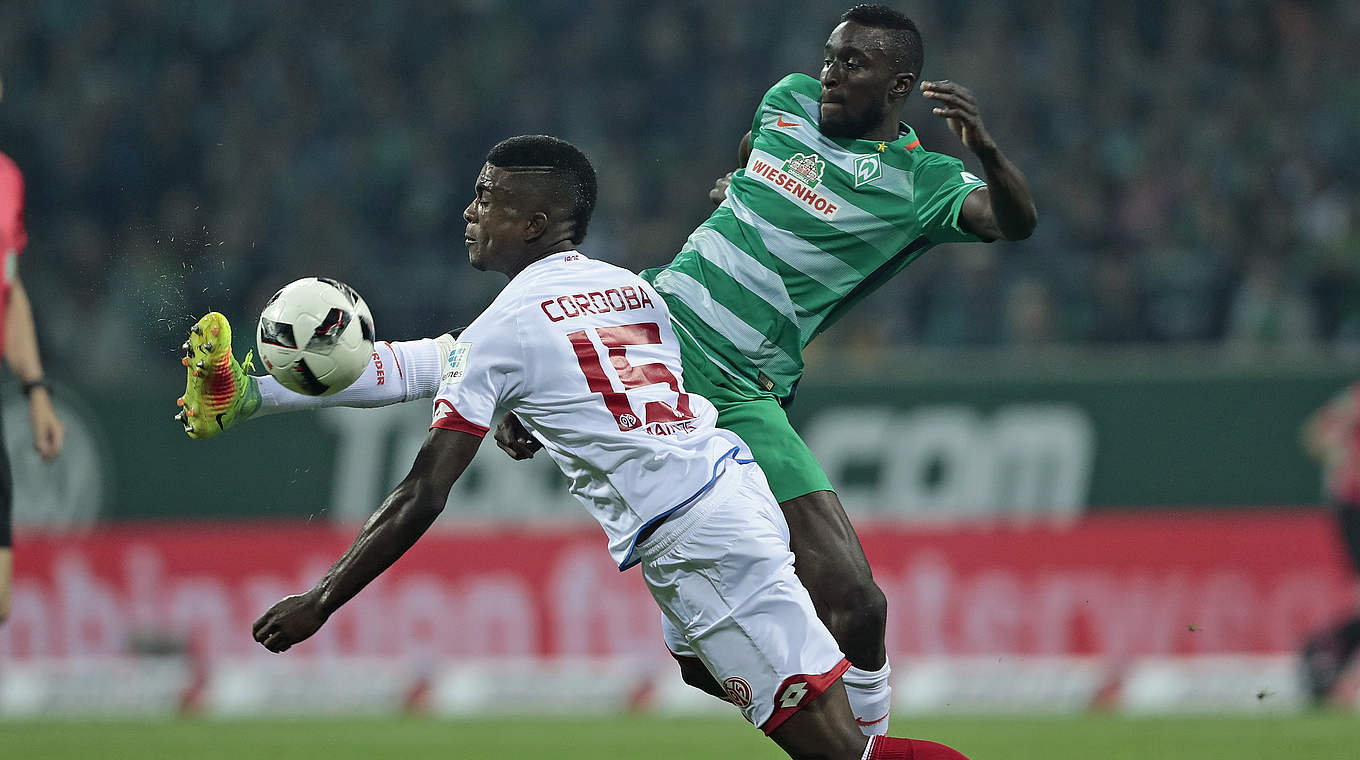 Plenty of fight but still no points for Werder in the Bundesliga after Mainz's late flurry © 2016 Getty Images