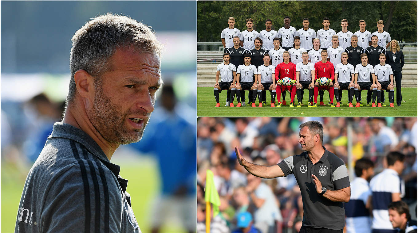 Zweimal Testspiele gegen Island: die U 17-Junioren und Trainer Christian Wück © Getty/DFB