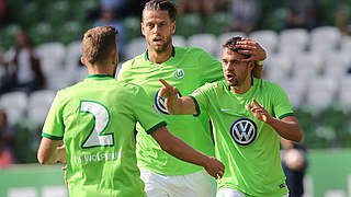 Stoppen den SV Meppen: der VfL Wolfsburg II © imago/Hübner