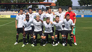Niederlage zum Auftakt des Viererturniers in Kroatien: die deutschen U 17-Junioren © DFB/Twitter
