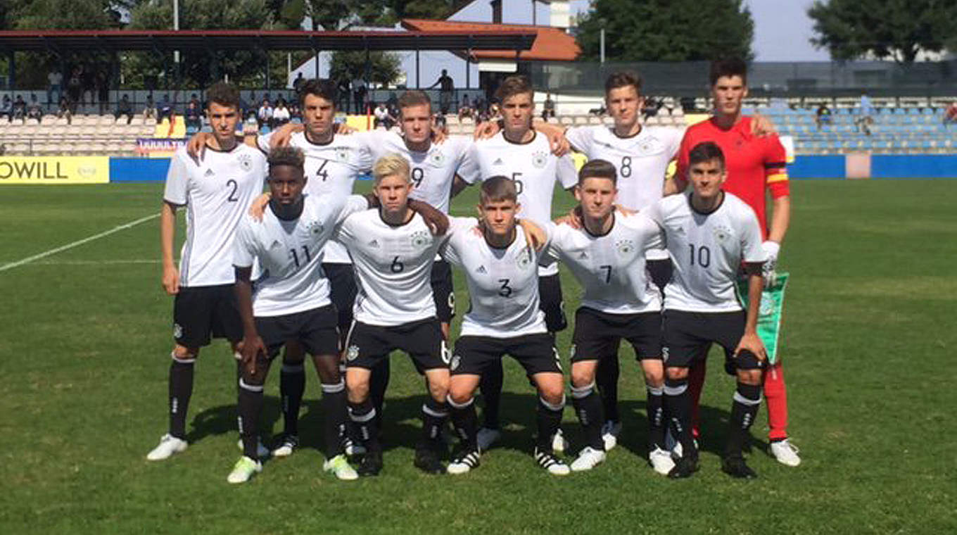 Niederlage zum Auftakt des Viererturniers in Kroatien: die deutschen U 17-Junioren © DFB/Twitter