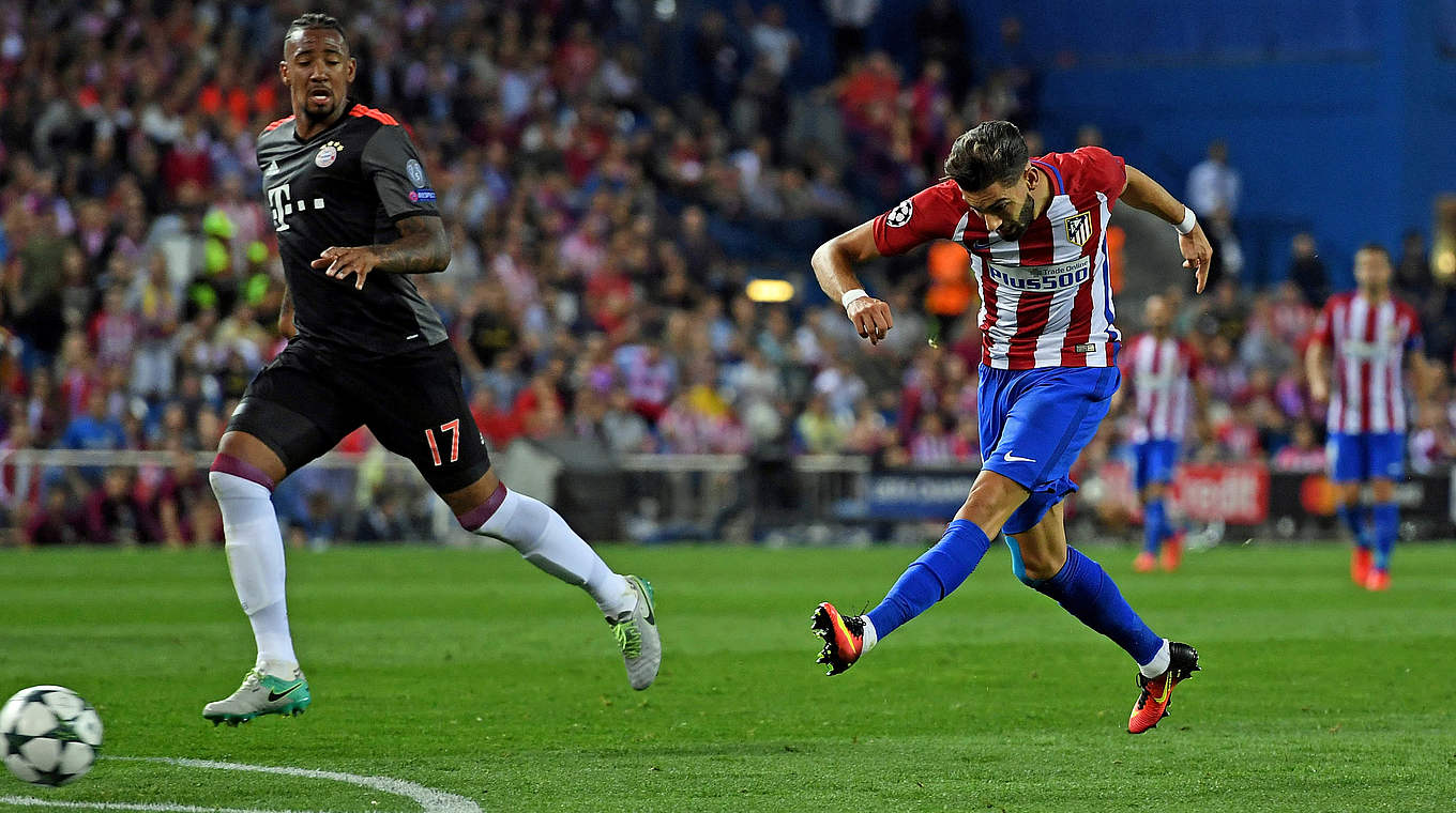 Carrasco fires home the decisive goal © 2016 Getty Images