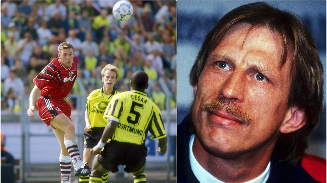 Sieg gegen den Meister bei der Rückkehr: Coach Daum (r.) und Bayer Leverkusen 1996 © Getty/imago/DFB
