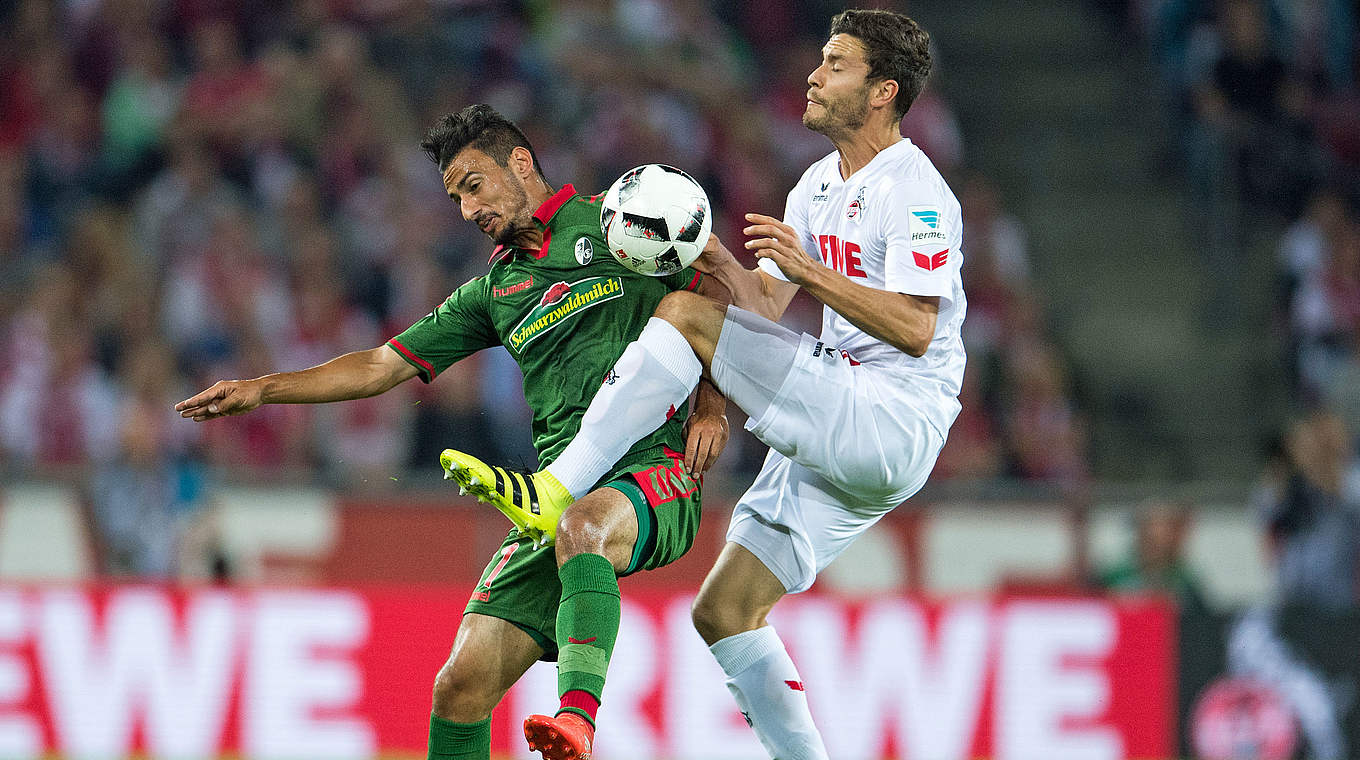 Stark im Zweikampf: Kölns Nationalspieler Jonas Hector (r.) gegen Onur Bulut © Getty Images