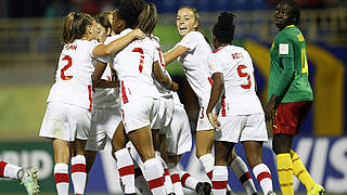 Drei Punkte zum Auftakt: Die U 17-Auswahl von Kanada (l.) gegen Kamerun © FIFA via GettyImages