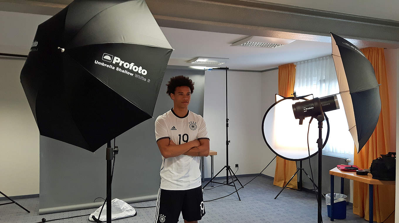 Leroy Sané: "I'm looking forward to picking up some match practice with the U21s" © DFB