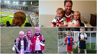 Fußballbegeisterte Familie: Die Grunds leben in Prag. © Privat
