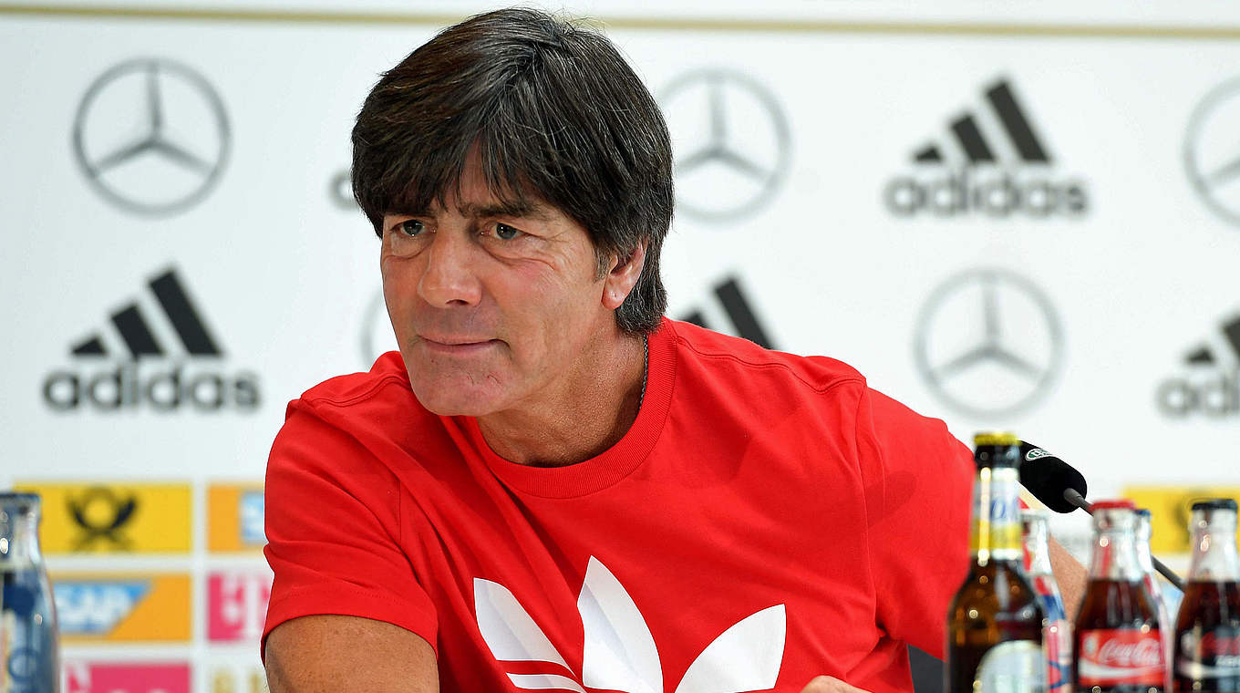 Löw: "Our aim is clear. We want six points from the two games." © Getty Images