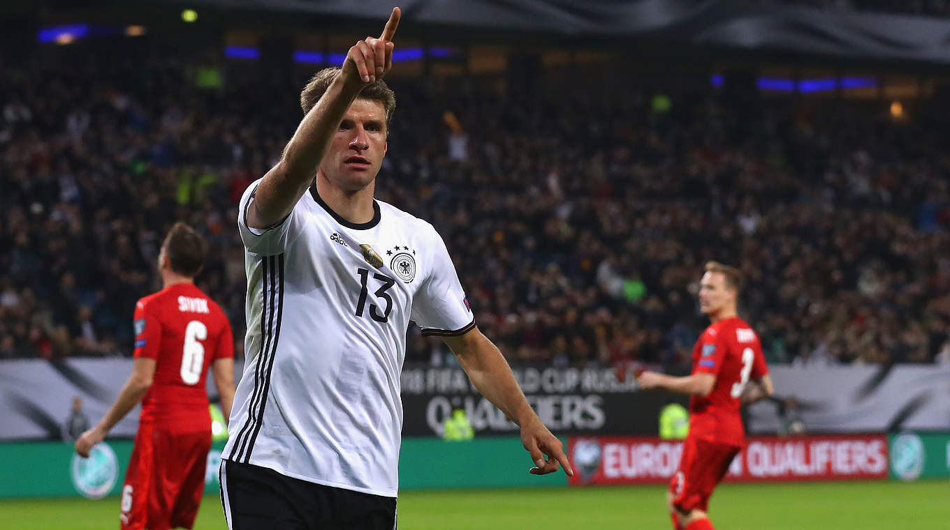 Gleichauf mit Lewandowski und Ronaldo: Müller an der Spitze der Qualifier-Torjägerliste © 2016 Getty Images