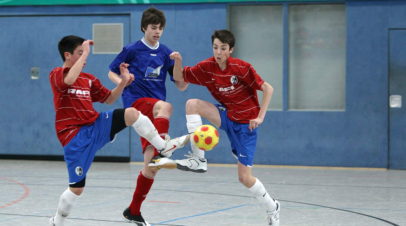 Den 1860-Scouts aufgefallen: Weigl (M.) bei der DFB-Futsalmeisterschaft der C-Junioren © 2010 Getty Images