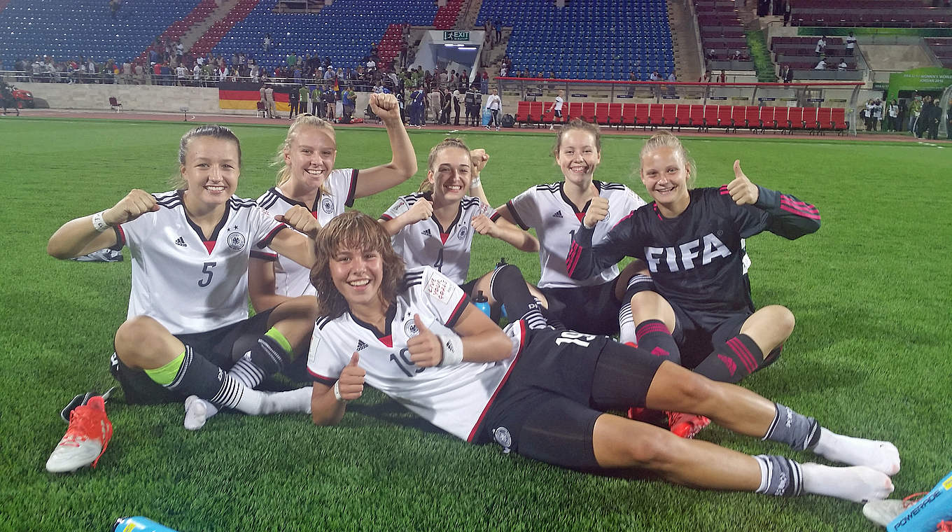 Viertelfinale bei der WM: Die U 17-Juniorinnen freuen sich auf das Duell mit Spanien © DFB