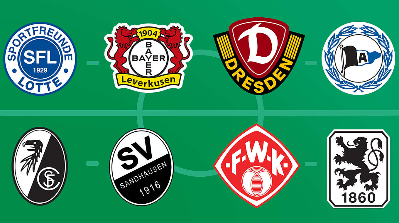 These four ties will kick off at 18:30 on Tuesday the 25th of October. © DFB