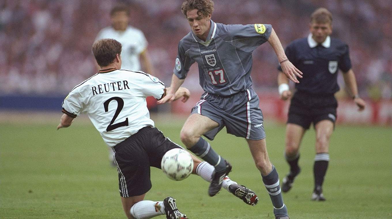EM-Halbfinale 1996: Reuter stoppt Steve McManaman © Getty Images