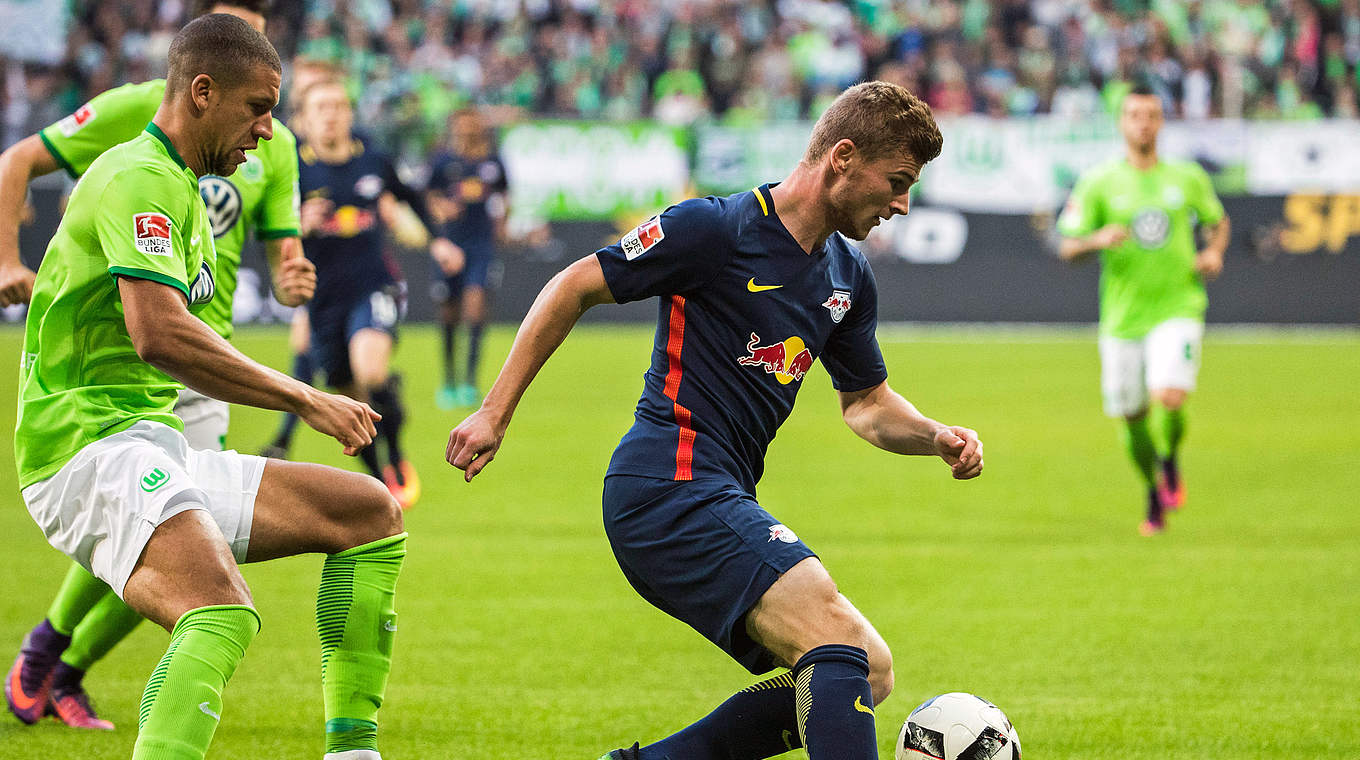 Germany U21 international Timo Werner wins 1-0 with RB Leipzig in Wolfsburg  © This content is subject to copyright.