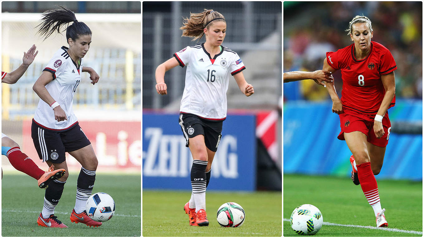 Kayikci (left), Leupolz (middle) and Goeßling (right) have been forced to withdraw from the squad. © Getty Images