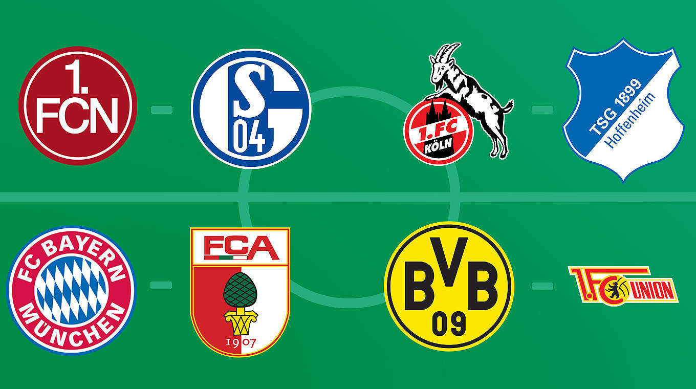 These four DFB Cup fixtures will kick off at 20:45 CEST, on Wednesday 26th October.  © DFB