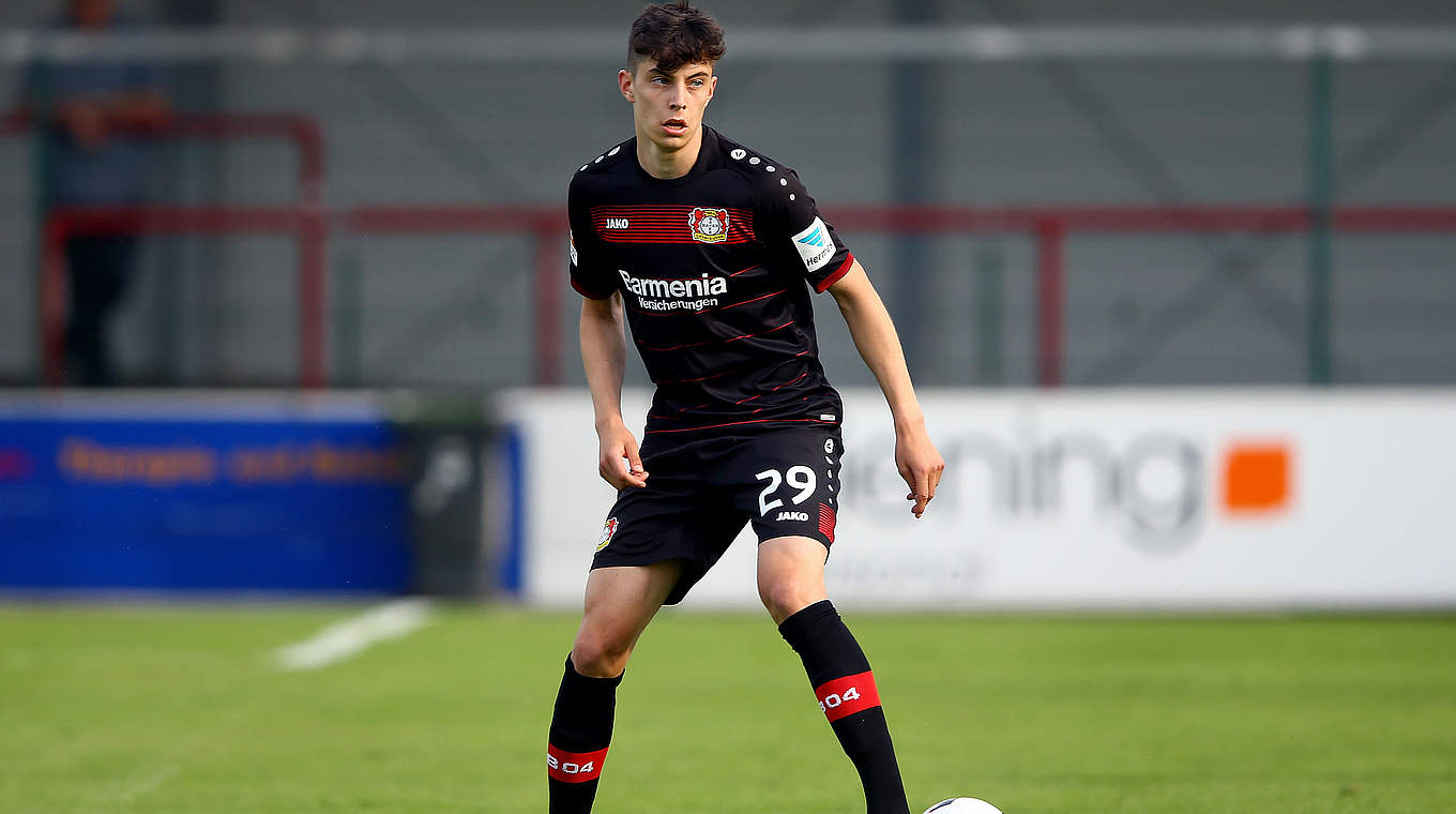 Gab am Wochenende sein Profidebüt für Bayer: Junioren-Nationalspieler Kai Havertz © 2016 Getty Images