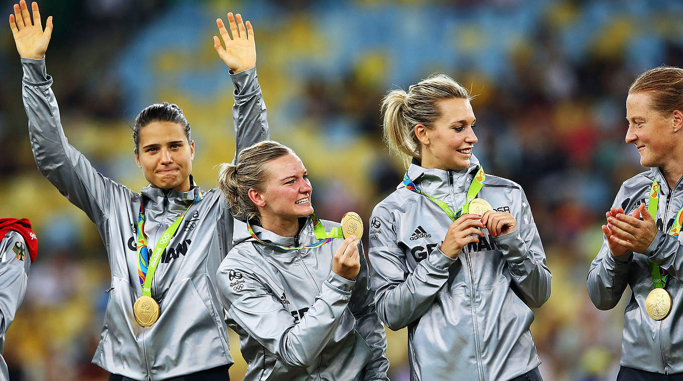 Gold für Deutschland: Maroszán und die DFB-Frauen gewinnen in Rio 2016 © 2016 Getty Images