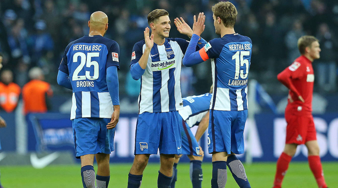 Bester Saisonstart der Vereinsgeschichte: Berliner Hertha jubelt über 17 Punkte  © 2016 Getty Images