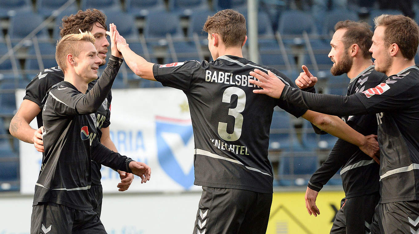 Babelsberg feiert: 4:1 gegen Viktoria Berlin © Jan Kuppert