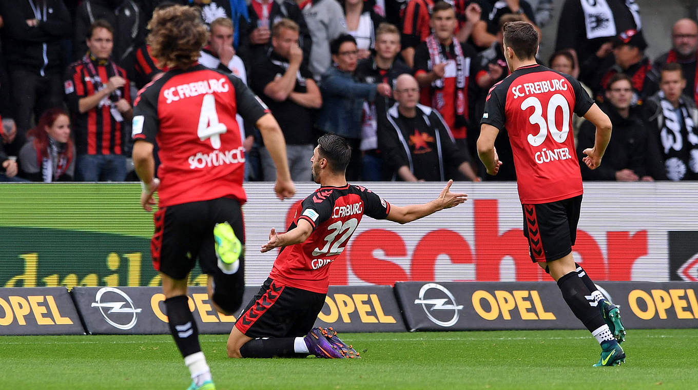 Freiburg's Vincenzo Grifo has become a key player for his team. © 2016 Getty Images