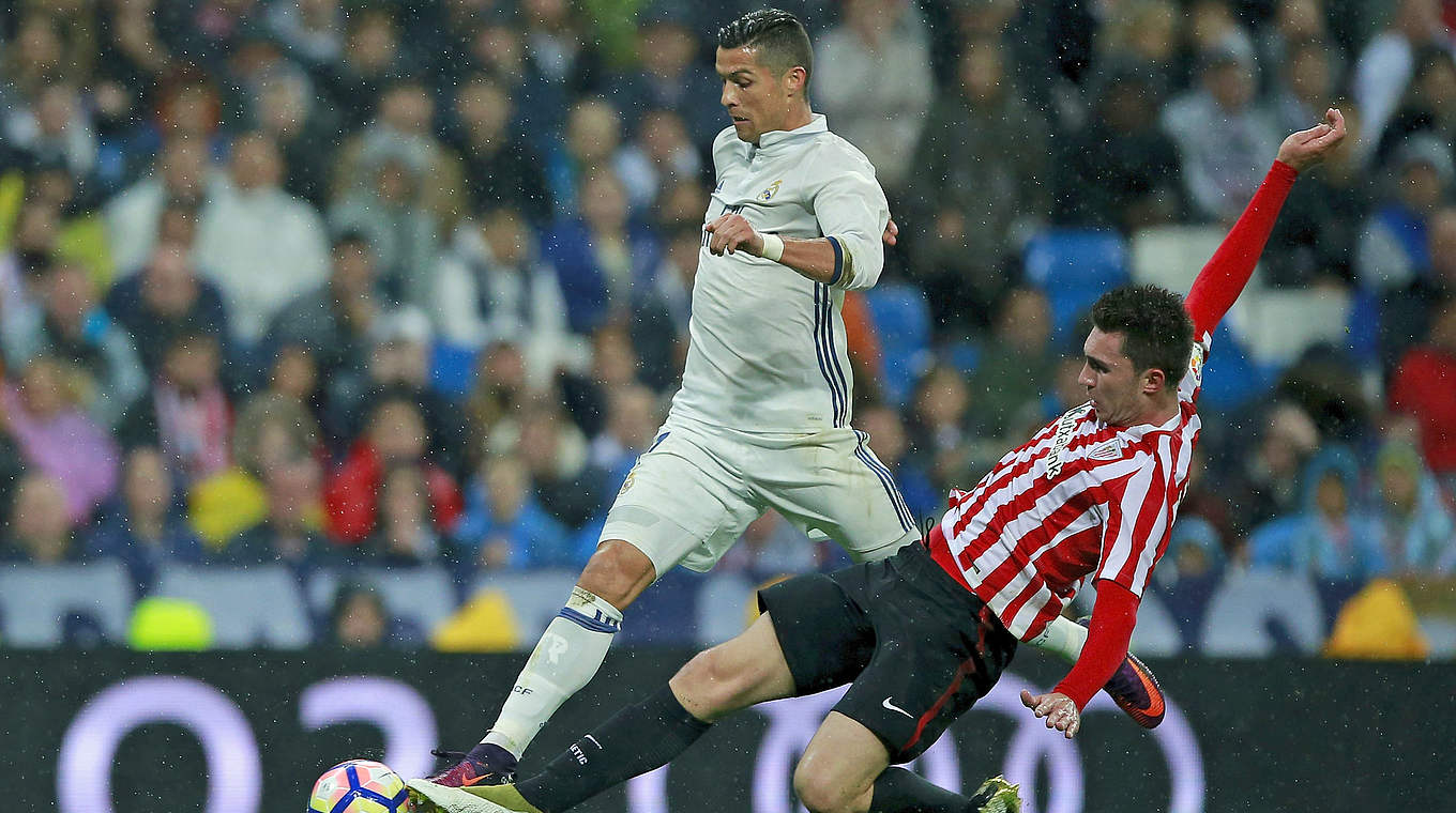Mit Zug zum Tor: Cristiano Ronaldo im Spiel gegen Athletic Bilbao © 2016 Getty Images