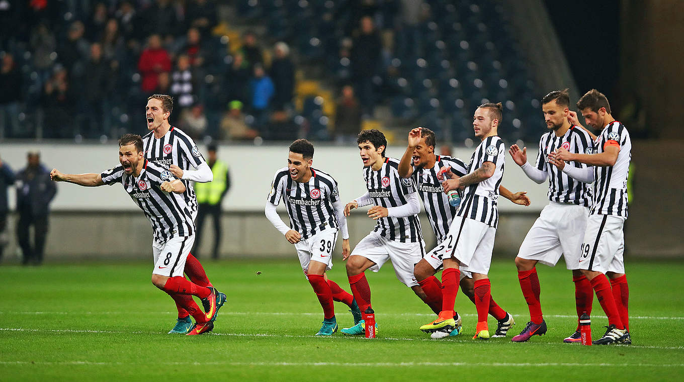 Frankfurt have twice needed penalties to advance in the DFB Cup. © Getty Images