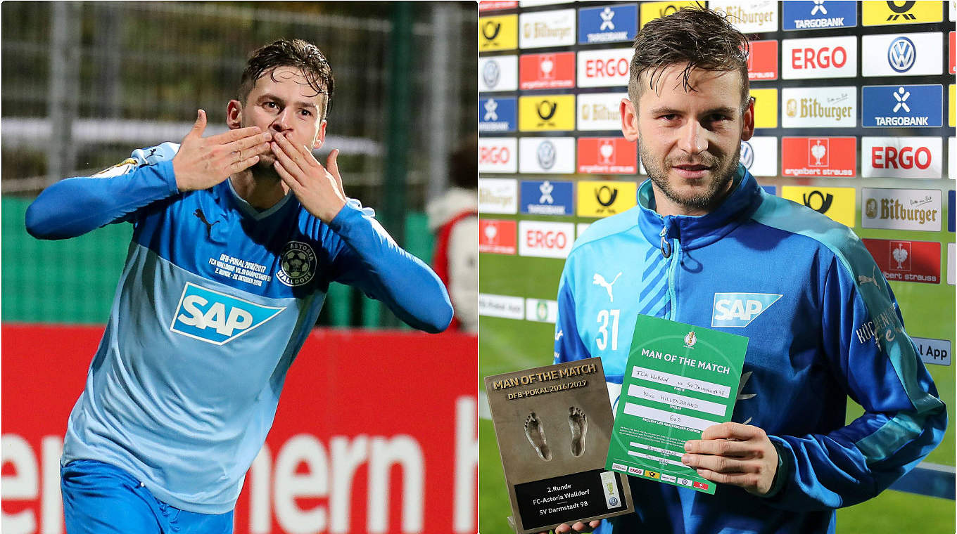 Von den Fans zum "Man of the Match" gewählt: Nico Hillenbrand vom FC-Astoria Walldorf © imago/DFB