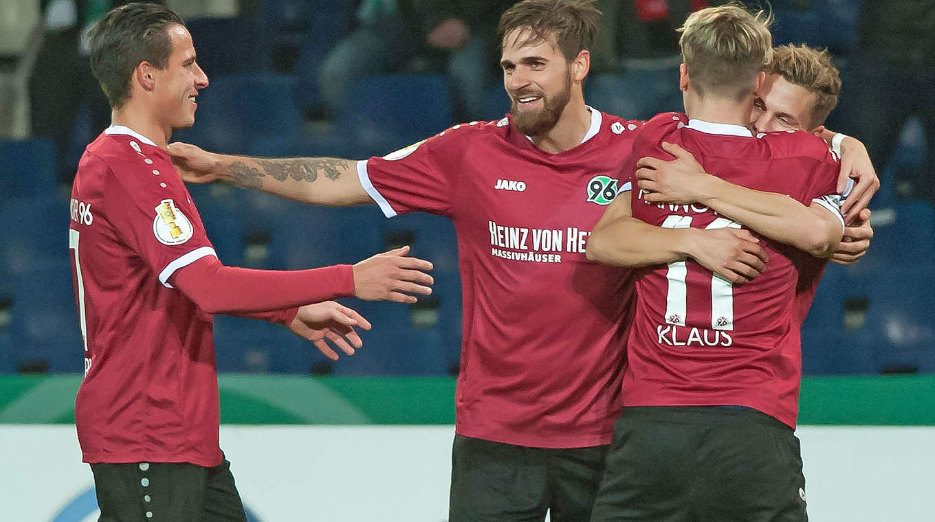 Über Fortuna locker ins Achtelfinale: Hannover 96 © imago/foto2press