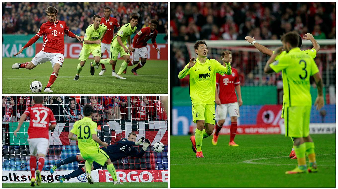 Zwei verschossene Elfmeter, ein seltenes Gegentor: FC Bayern bezwingt Augsburg 3:1 © GettyImages/DFB