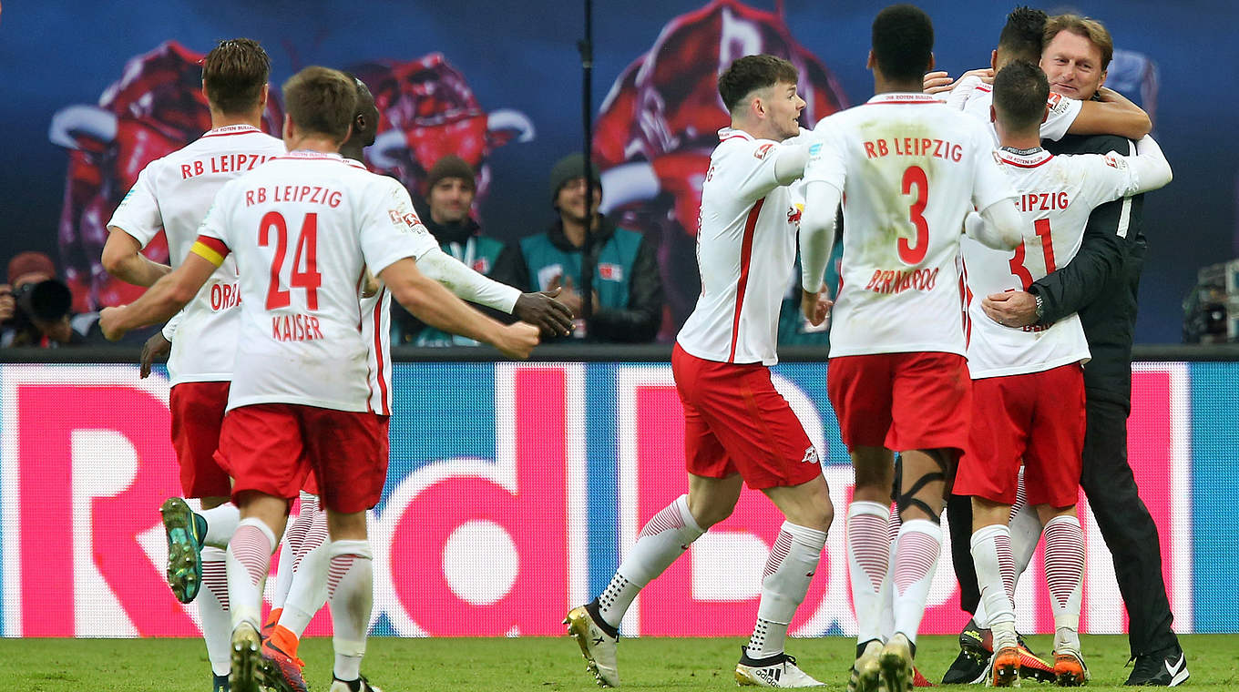 Aufsteiger will eigenen Rekord ausbauen: RB Leipzig ist seit acht Spielen unbesiegt © 2016 Getty Images