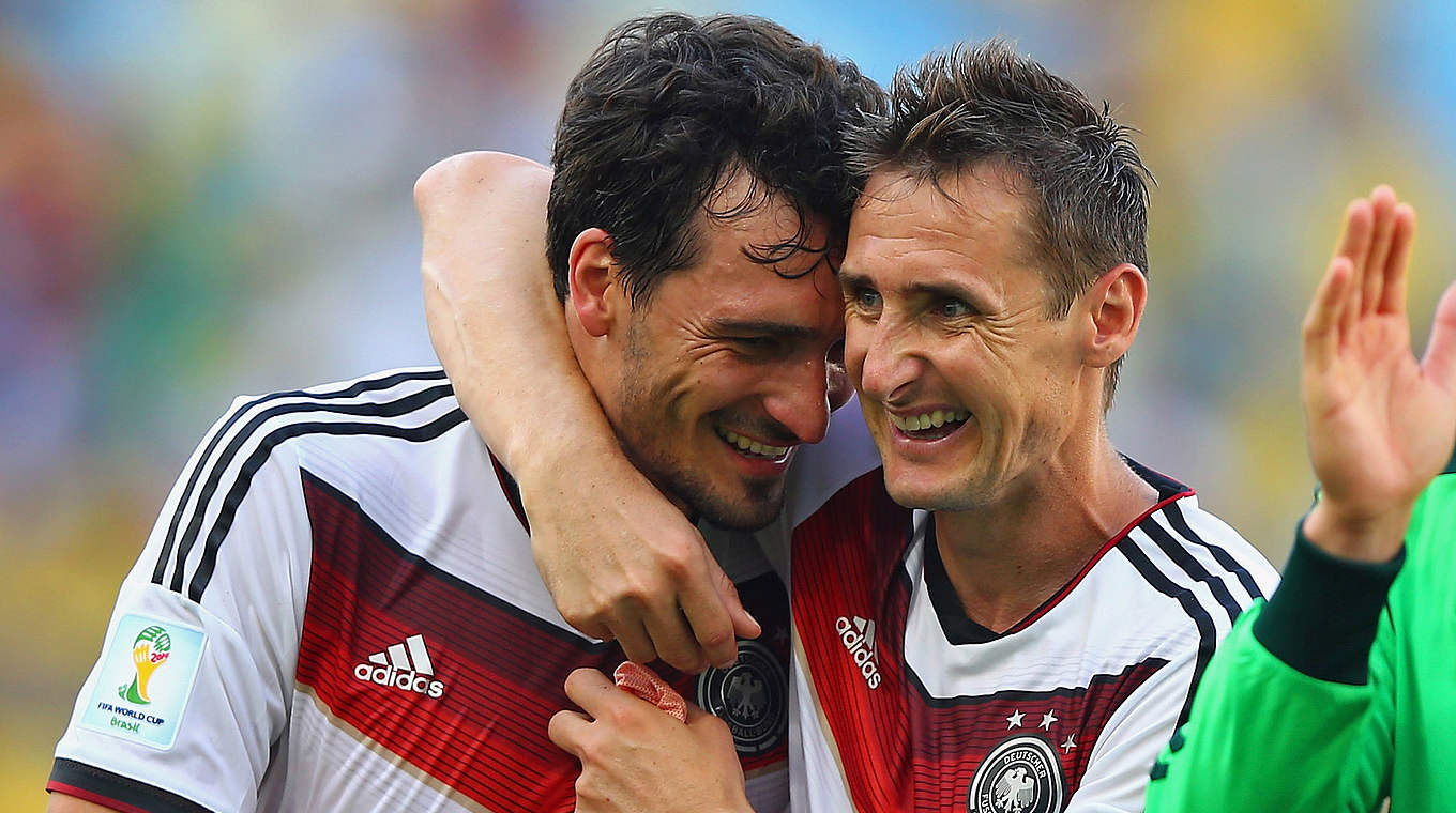 Hummels on Klose: "He is a great sportsman and an outstanding striker" © 2014 Getty Images