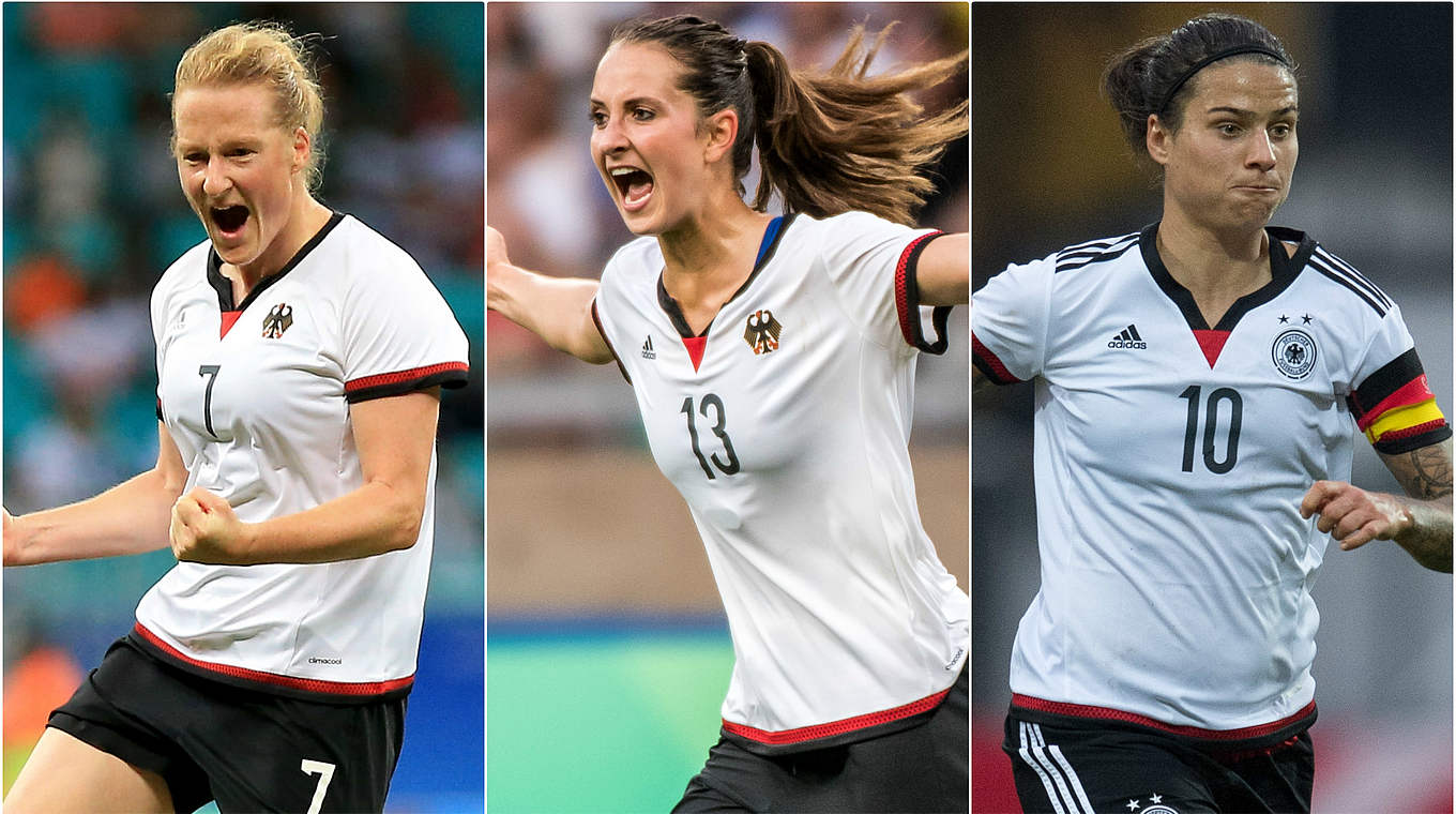 Marozsan, Däbritz and Behringer have all been nominated for The  FIFA Women’s World Player of the Year. © Getty Images/DFB