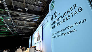 Auf dem 42. Ordentlichen Bundestag gewählt: Drei neue Mitglieder im DFB-Präsidium © 2016 Getty Images