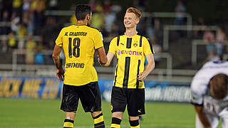 Lässt Dortmund spät jubeln: U 20-Nationalspieler Jonas Arweiler (r.) © imago/Thomas Bielefeld