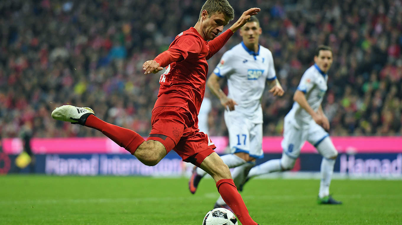 In dieser Saison noch ohne Tor in der Bundesliga: Thomas Müller © 2016 Getty Images