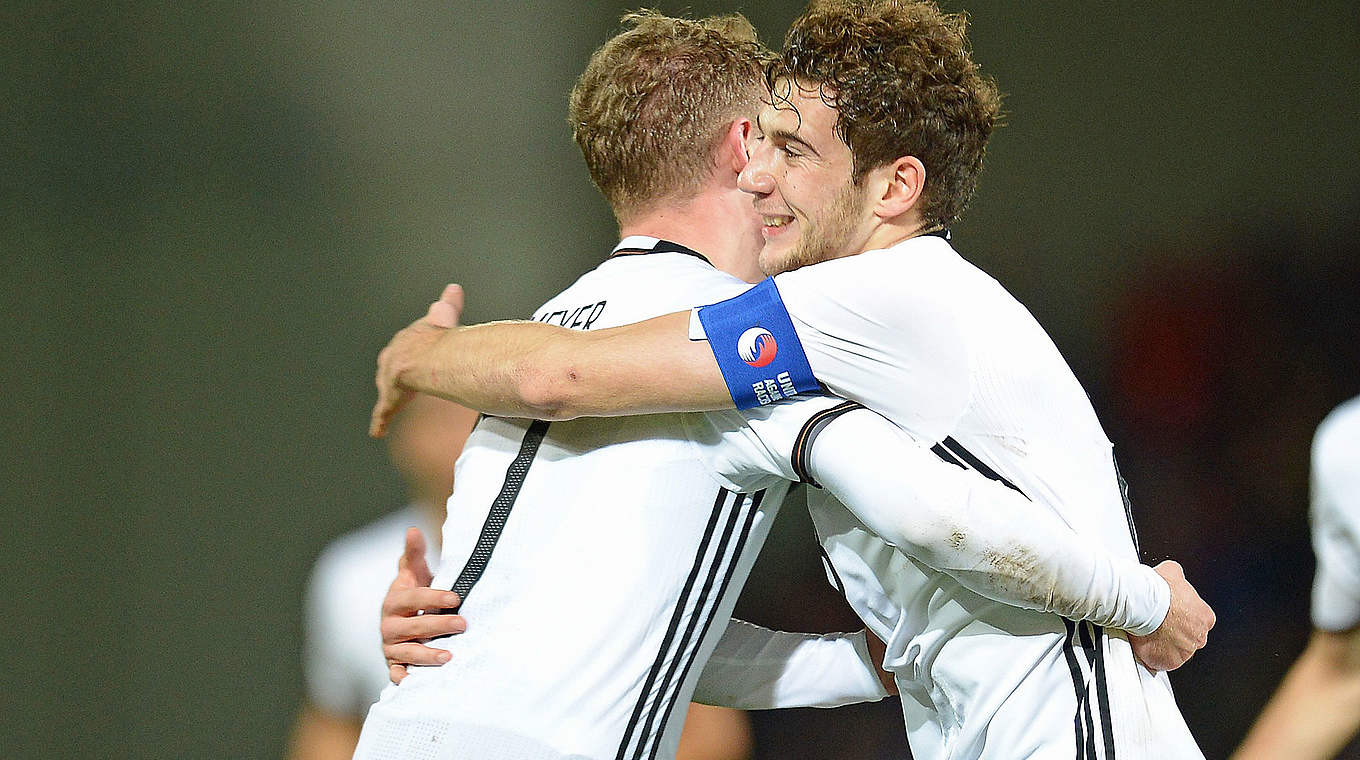 Meyer and Goretzka have been playing for Germany together since U16s © 2015 Getty Images