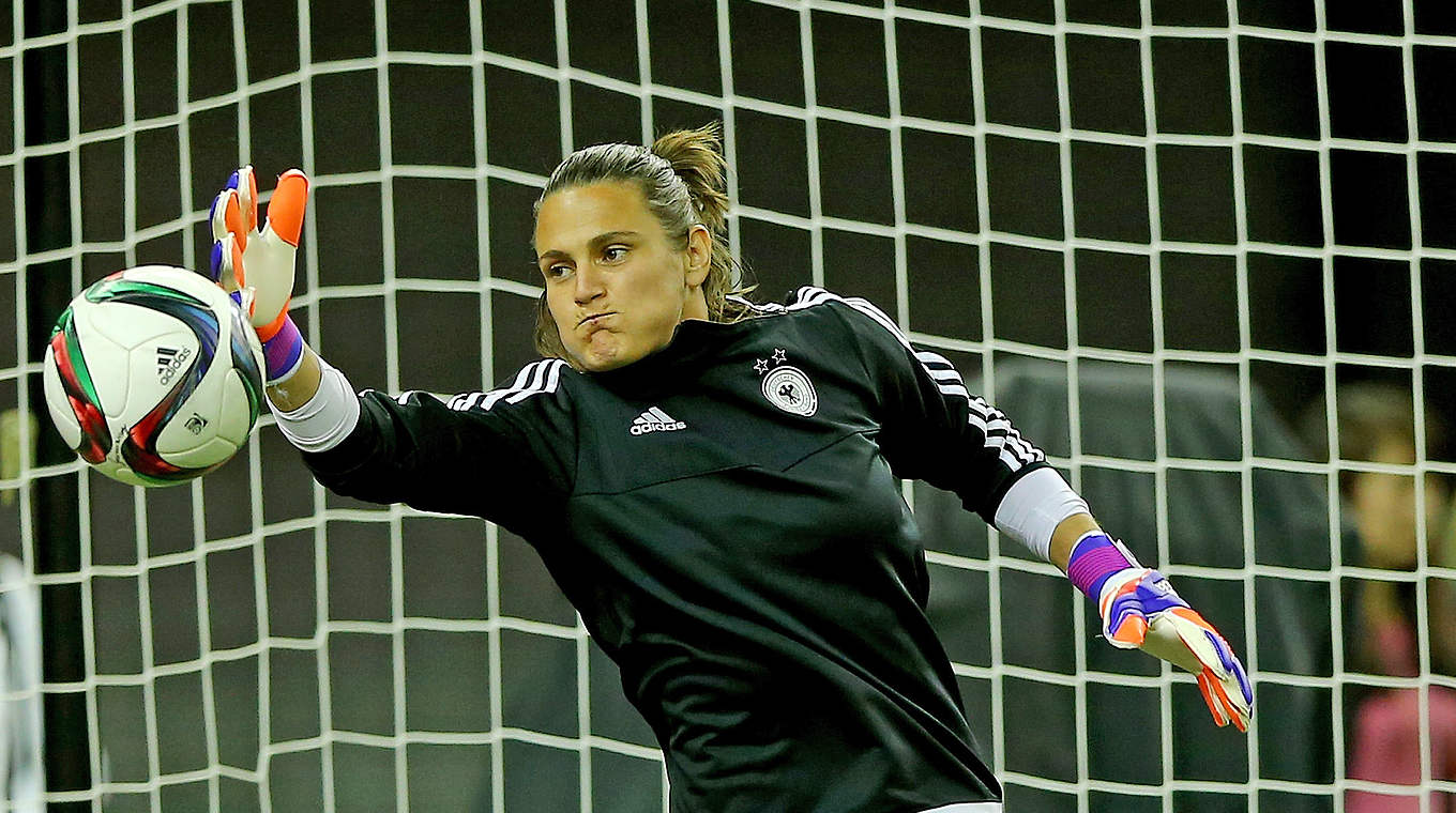 Torwarttrainerin der Portland Thorns: Ex-Nationalkeeperin Angerer © 2015 Getty Images