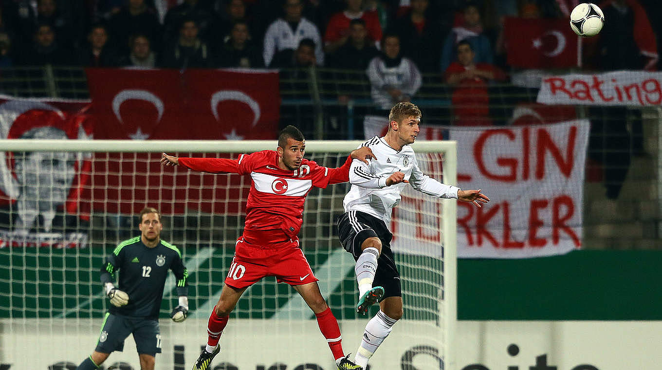 Germany U21s drew 1-1 against Turkey on 14th November 2012 © 