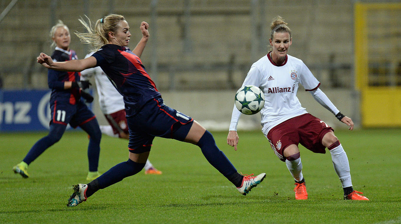 Wieder einmal ein Aktivposten: Bayern Gina Lewandowski (r.) © Jan Kuppert