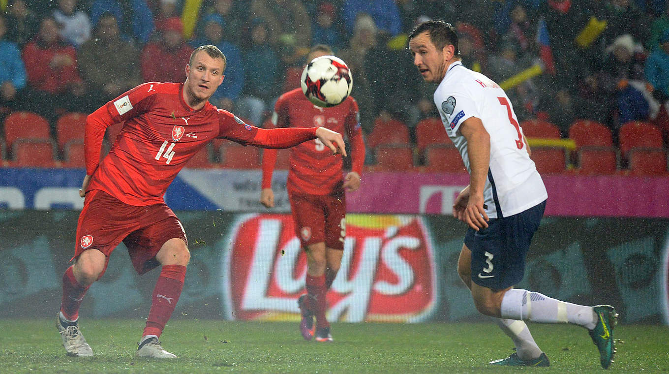 Feiert ersten Sieg in der WM-Qualifikation: Tschechien bezwingt Norwegen © AFP/Getty Images